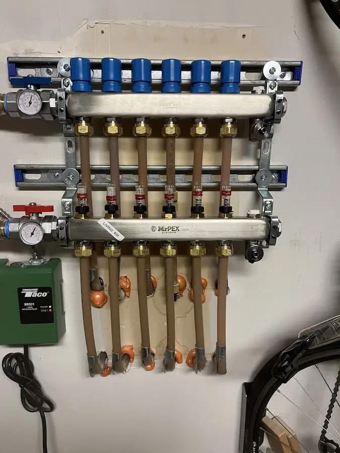 Plumber performing Gas Line Installation at a residential property in Dania Beach